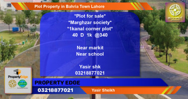 Residential Plot for Sale in Bahria Town, Lahore - (BP-45232)