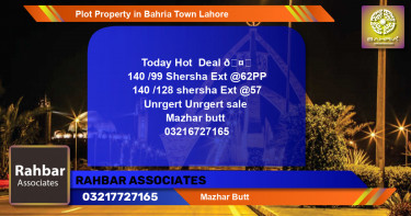 Residential Plot for Sale in Bahria Town, Lahore - (BP-45247)