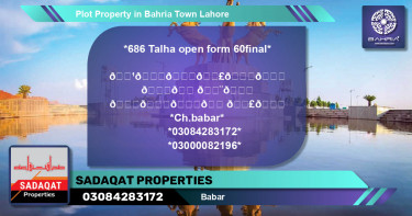 Residential Plot for Sale in Bahria Town, Lahore - (BP-45293)
