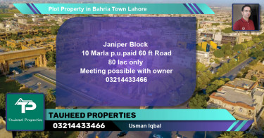 Residential Plot for Sale in Bahria Town, Lahore - (BP-45296)