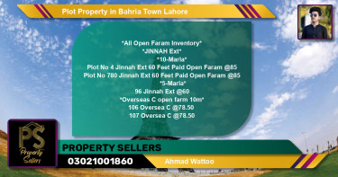 Residential Plot for Sale in Bahria Town, Lahore - (BP-45345)