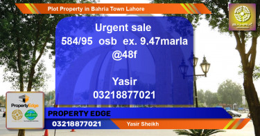 Residential Plot for Sale in Bahria Town, Lahore - (BP-45385)