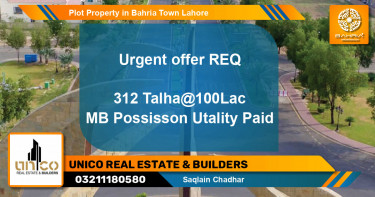 Residential Plot for Sale in Bahria Town, Lahore - (BP-45390)