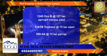 Residential Plot for Sale in Bahria Town, Lahore - (BP-45394)