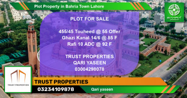 Residential Plot for Sale in Bahria Town, Lahore - (BP-45415)