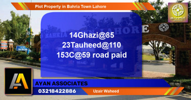 Residential Plot for Sale in Bahria Town, Lahore - (BP-45427)