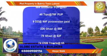 Residential Plot for Sale in Bahria Town, Lahore - (BP-45434)