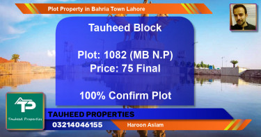 Residential Plot for Sale in Bahria Town, Lahore - (BP-45442)