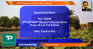 Residential Plot for Sale in Bahria Town, Lahore - (BP-45443)