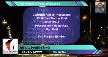 Residential Plot for Sale in Bahria Town, Lahore - (BP-45462)