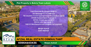 Residential Plot for Sale in Bahria Town, Lahore - (BP-45477)