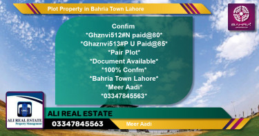 Residential Plot for Sale in Bahria Town, Lahore - (BP-45515)