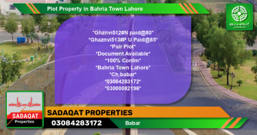 Residential Plot for Sale in Bahria Town, Lahore - (BP-45530)