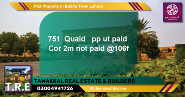 Residential Plot for Sale in Bahria Town, Lahore - (BP-45555)