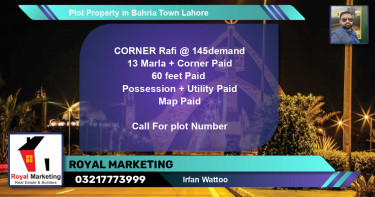 Residential Plot for Sale in Bahria Town, Lahore - (BP-45557)