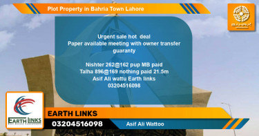 Residential Plot for Sale in Bahria Town, Lahore - (BP-45565)