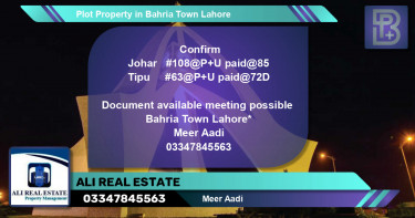 Residential Plot for Sale in Bahria Town, Lahore - (BP-45587)