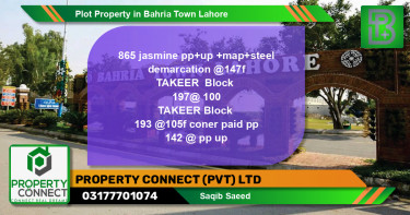 Residential Plot for Sale in Bahria Town, Lahore - (BP-45600)