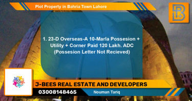 Residential Plot for Sale in Bahria Town, Lahore - (BP-45605)