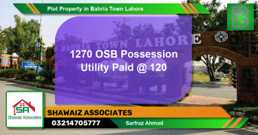 Residential Plot for Sale in Bahria Town, Lahore - (BP-45790)
