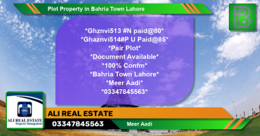 Residential Plot for Sale in Bahria Town, Lahore - (BP-45904)