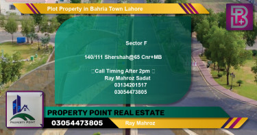 Residential Plot for Sale in Bahria Town, Lahore - (BP-45941)