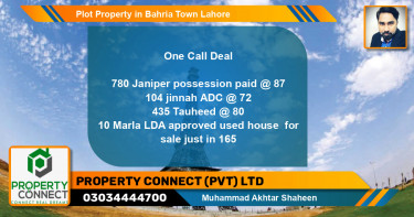 Residential Plot for Sale in Bahria Town, Lahore - (BP-45953)