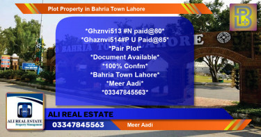 Residential Plot for Sale in Bahria Town, Lahore - (BP-45969)
