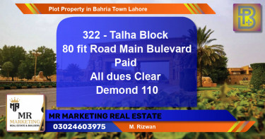 Residential Plot for Sale in Bahria Town, Lahore - (BP-46003)