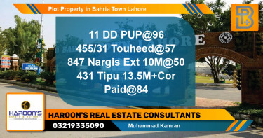 Residential Plot for Sale in Bahria Town, Lahore - (BP-46077)