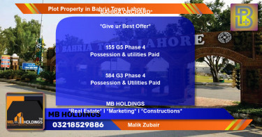 Residential Plot for Sale in Bahria Town, Lahore - (BP-46084)