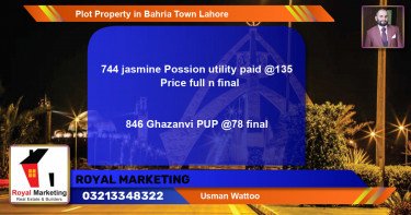 Residential Plot for Sale in Bahria Town, Lahore - (BP-46085)