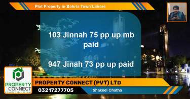 Residential Plot for Sale in Bahria Town, Lahore - (BP-46098)