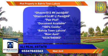 Residential Plot for Sale in Bahria Town, Lahore - (BP-46110)