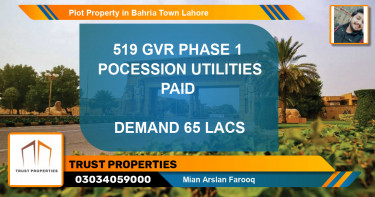 Residential Plot for Sale in Bahria Town, Lahore - (BP-46116)