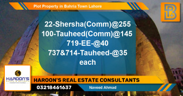 Residential Plot for Sale in Bahria Town, Lahore - (BP-46122)