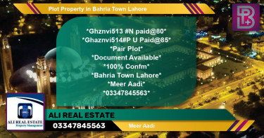 Residential Plot for Sale in Bahria Town, Lahore - (BP-46123)