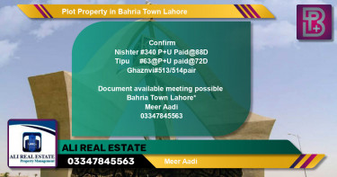 Residential Plot for Sale in Bahria Town, Lahore - (BP-46145)