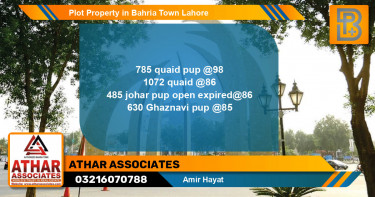 Residential Plot for Sale in Bahria Town, Lahore - (BP-46197)