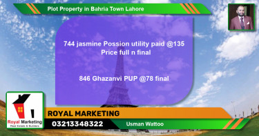 Residential Plot for Sale in Bahria Town, Lahore - (BP-46206)