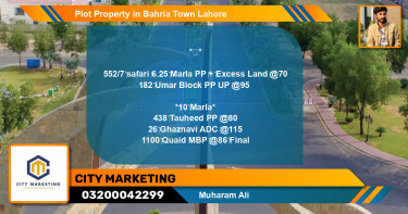 Residential Plot for Sale in Bahria Town, Lahore - (BP-46228)