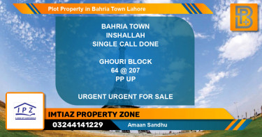 Residential Plot for Sale in Bahria Town, Lahore - (BP-46244)