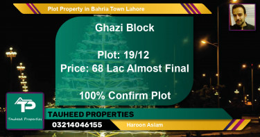 Residential Plot for Sale in Bahria Town, Lahore - (BP-46264)