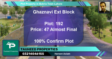 Residential Plot for Sale in Bahria Town, Lahore - (BP-46266)
