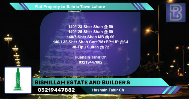 Residential Plot for Sale in Bahria Town, Lahore - (BP-46274)