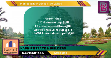 Residential Plot for Sale in Bahria Town, Lahore - (BP-46290)