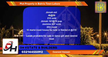 Residential Plot for Sale in Bahria Town, Lahore - (BP-46317)