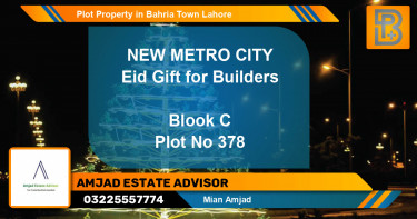 Residential Plot for Sale in Bahria Town, Lahore - (BP-46345)