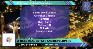Residential Plot for Sale in Bahria Town, Lahore - (BP-46364)
