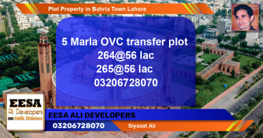 Residential Plot for Sale in Bahria Town, Lahore - (BP-46370)